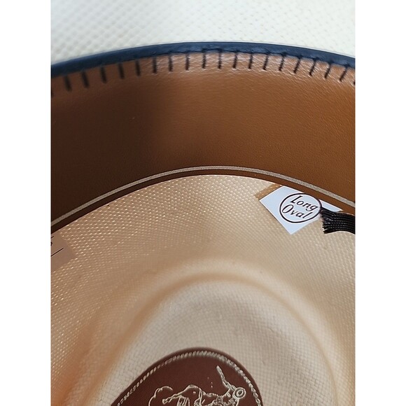 Vtg Resistol 7 1/4 Self-Conforming Western Cowboy Straw Hat Shantung Panama 4X main image 8